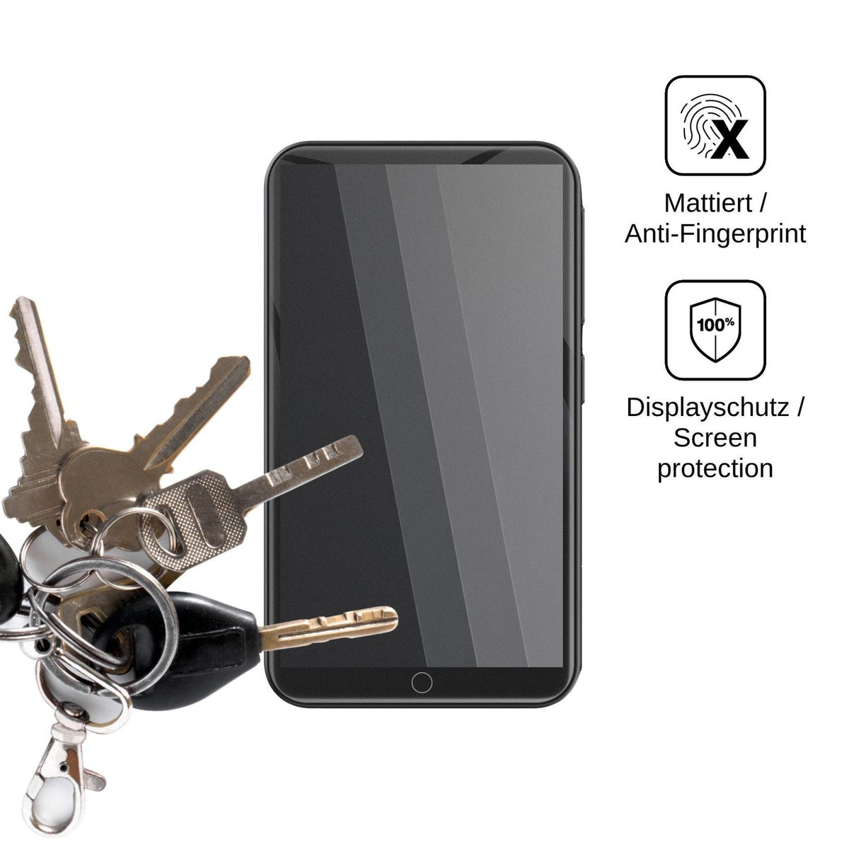 Blickschutzfolie für ZAQE M12 matt Schutzfolie Privacy