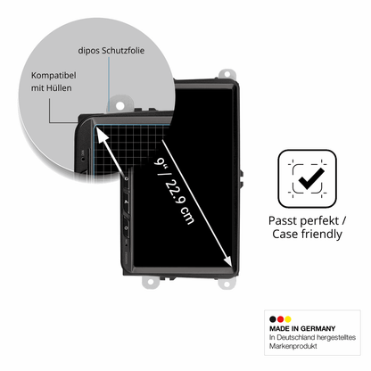 Schutzfolie mit optimaler Passform, zur Verwendung mit Hüllen geeignet