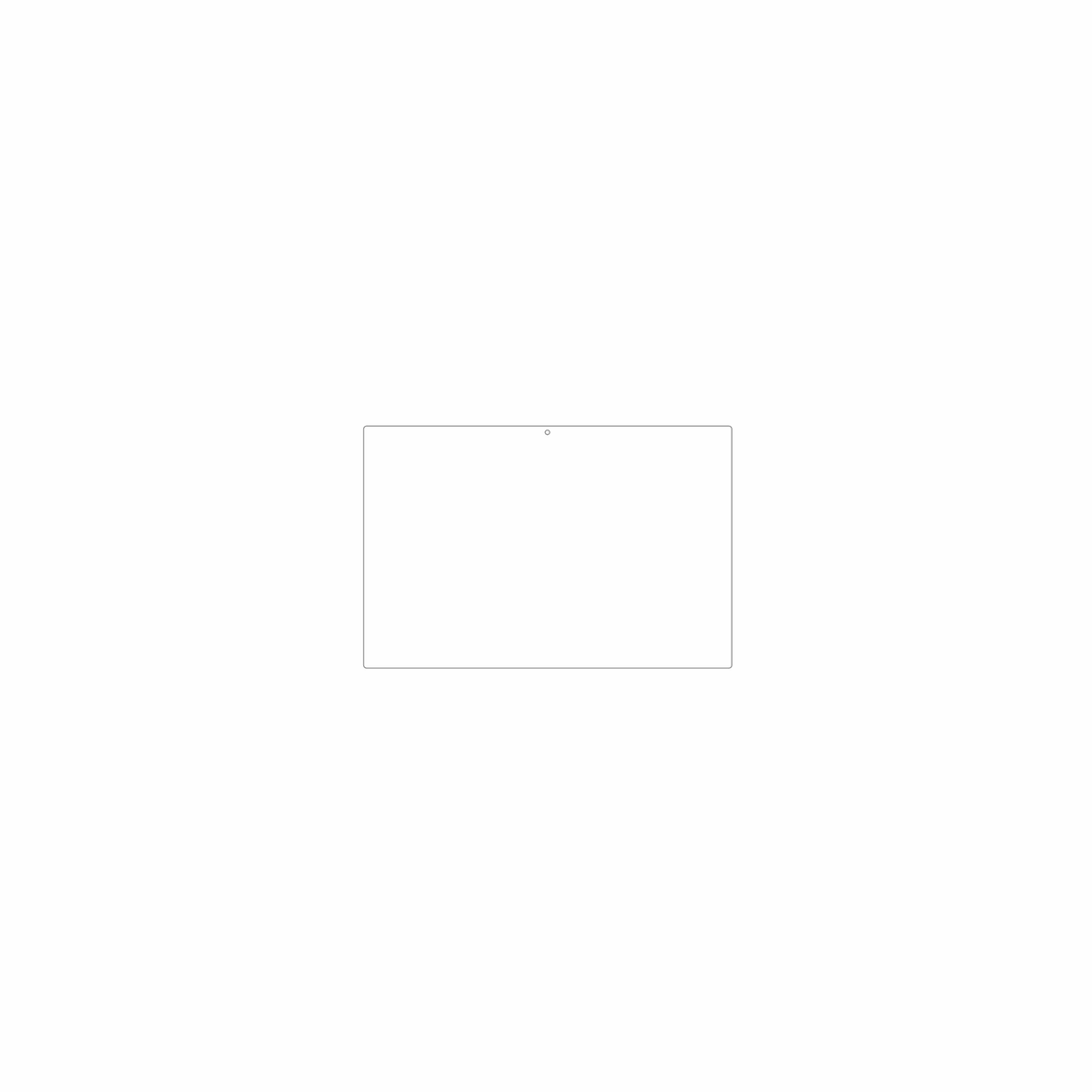 dipos Displayschutz für ZIOVO E15, mattierte Oberfläche, geringe Dicke und perfekte Passform