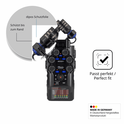 Blickschutzfolie für Zoom H6 studio matt Schutzfolie Privacy