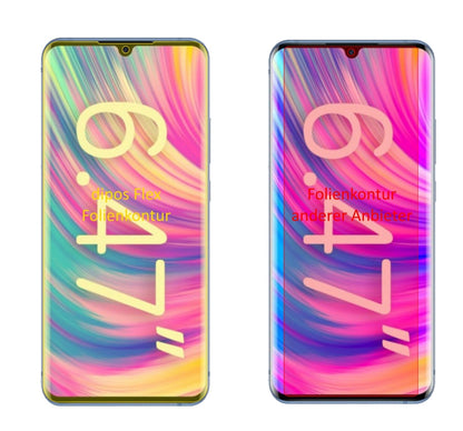 2x 3D Full Cover Schutzfolie für ZTE Blade 20 Pro 5G