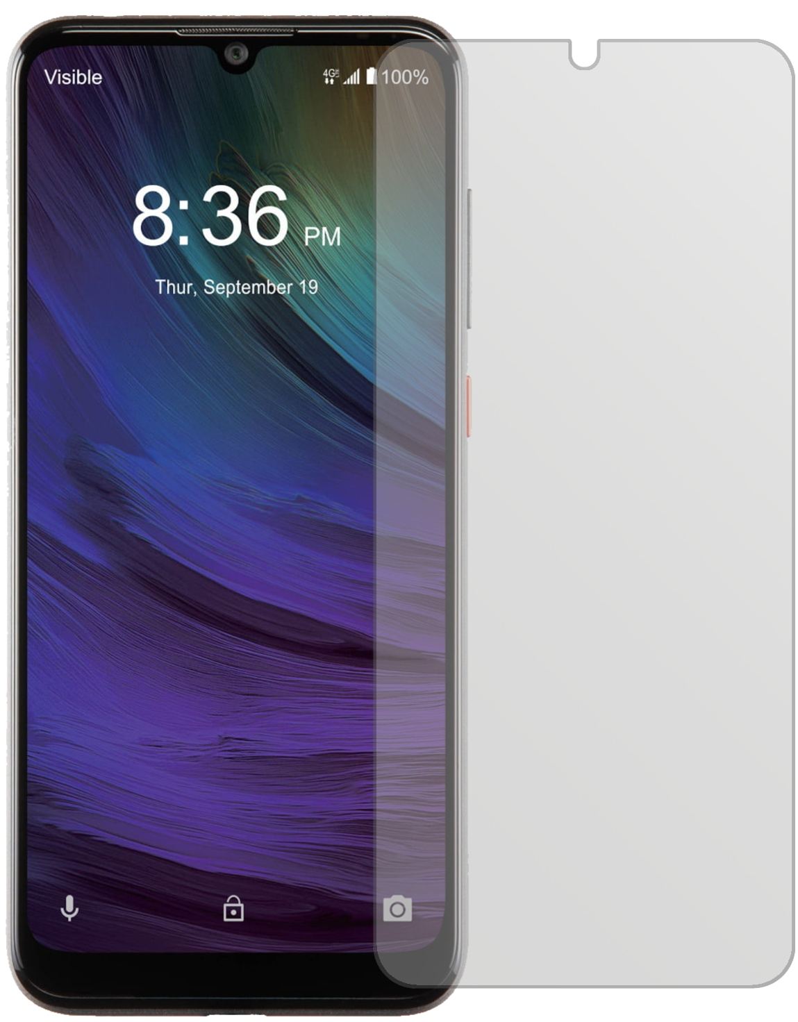 ZTEBlade A7 Prime mit aufgebrachter dipos Displayschutzfolie, die lästige Fingerabdrücke minimiert