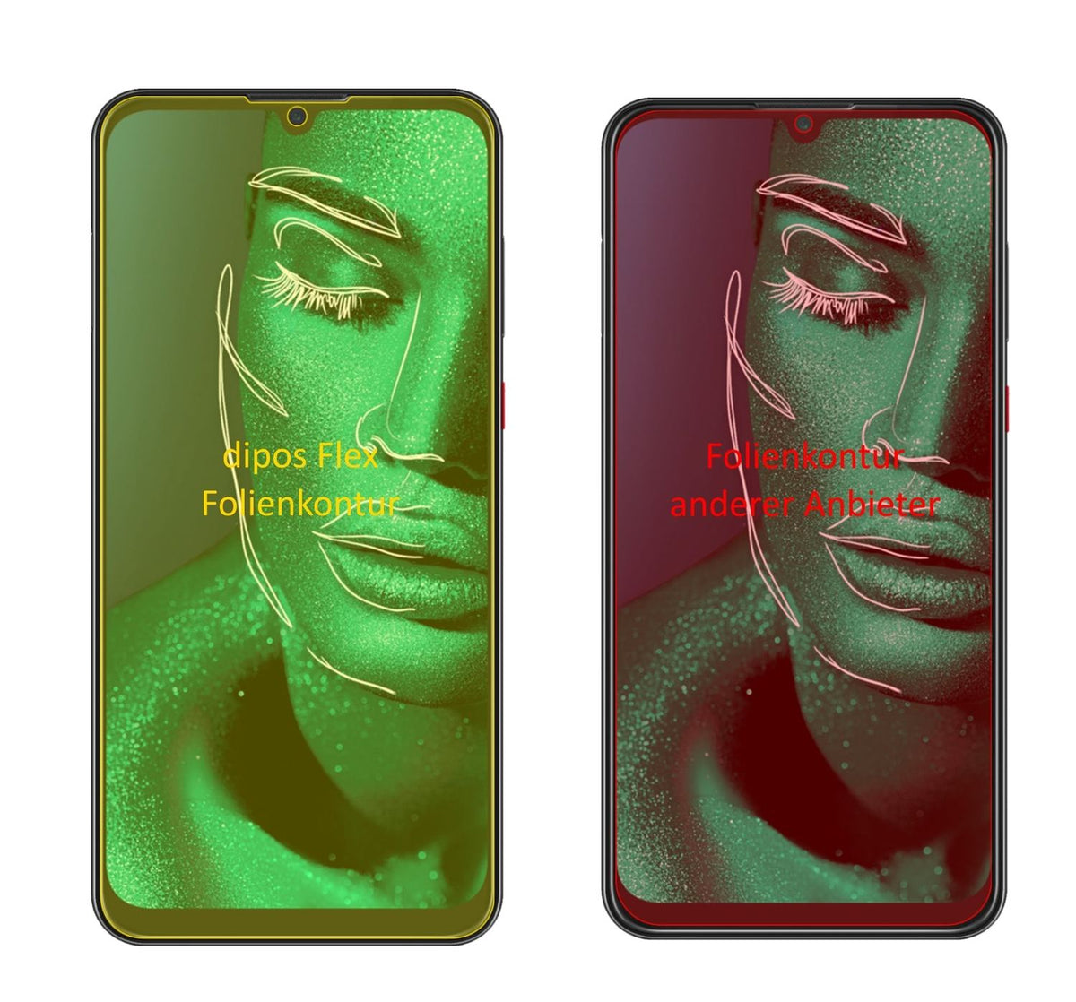 3x 3D Full Cover Schutzfolie für ZTE Blade V10