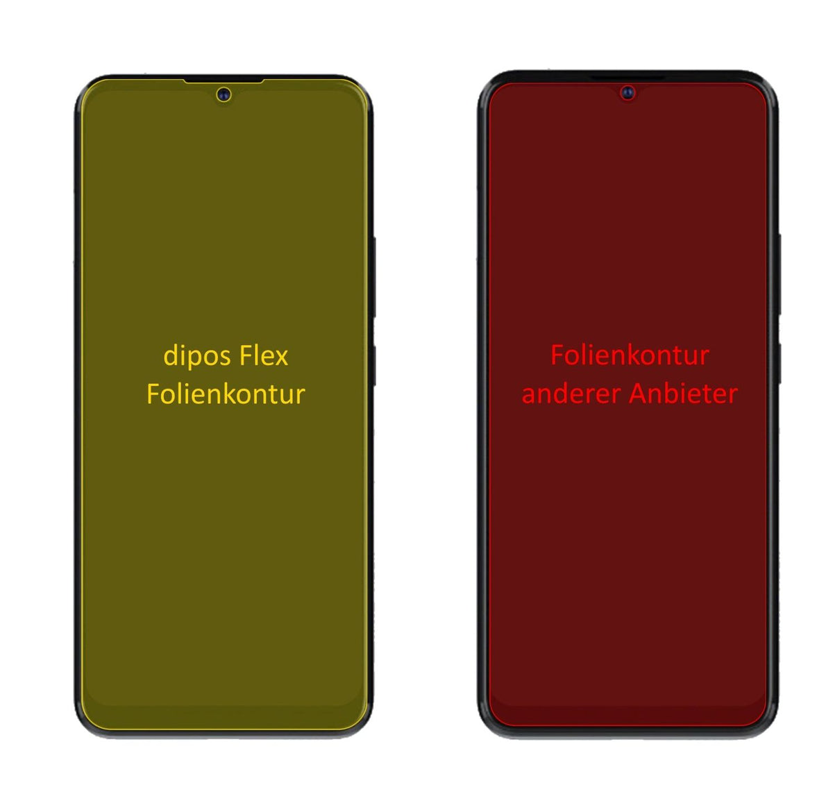 3x 3D Full Cover Schutzfolie für ZTE Blade V2021 5G