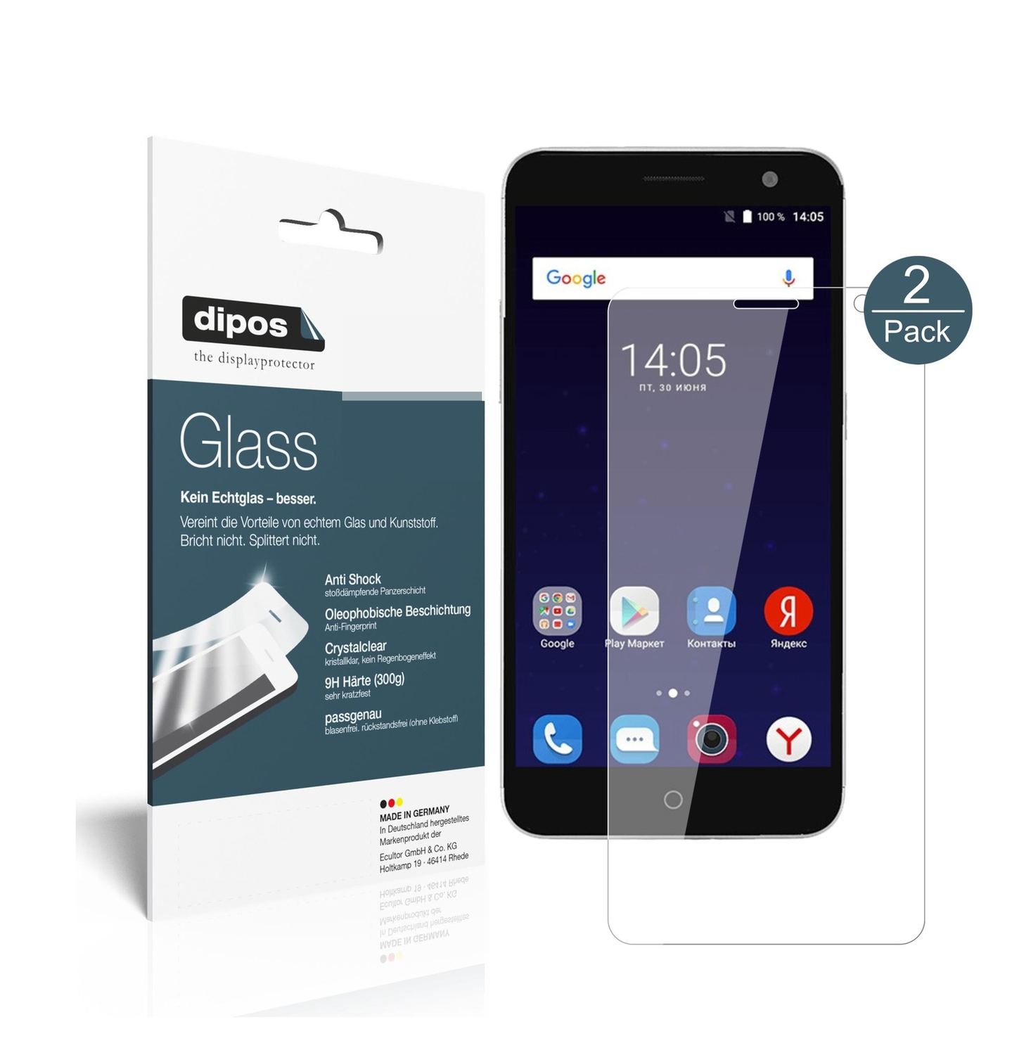 Perfekte Passform und ultimative Qualität: Unser 9H Panzerglas bietet Schutz für ZTE-Blade V7 Plus