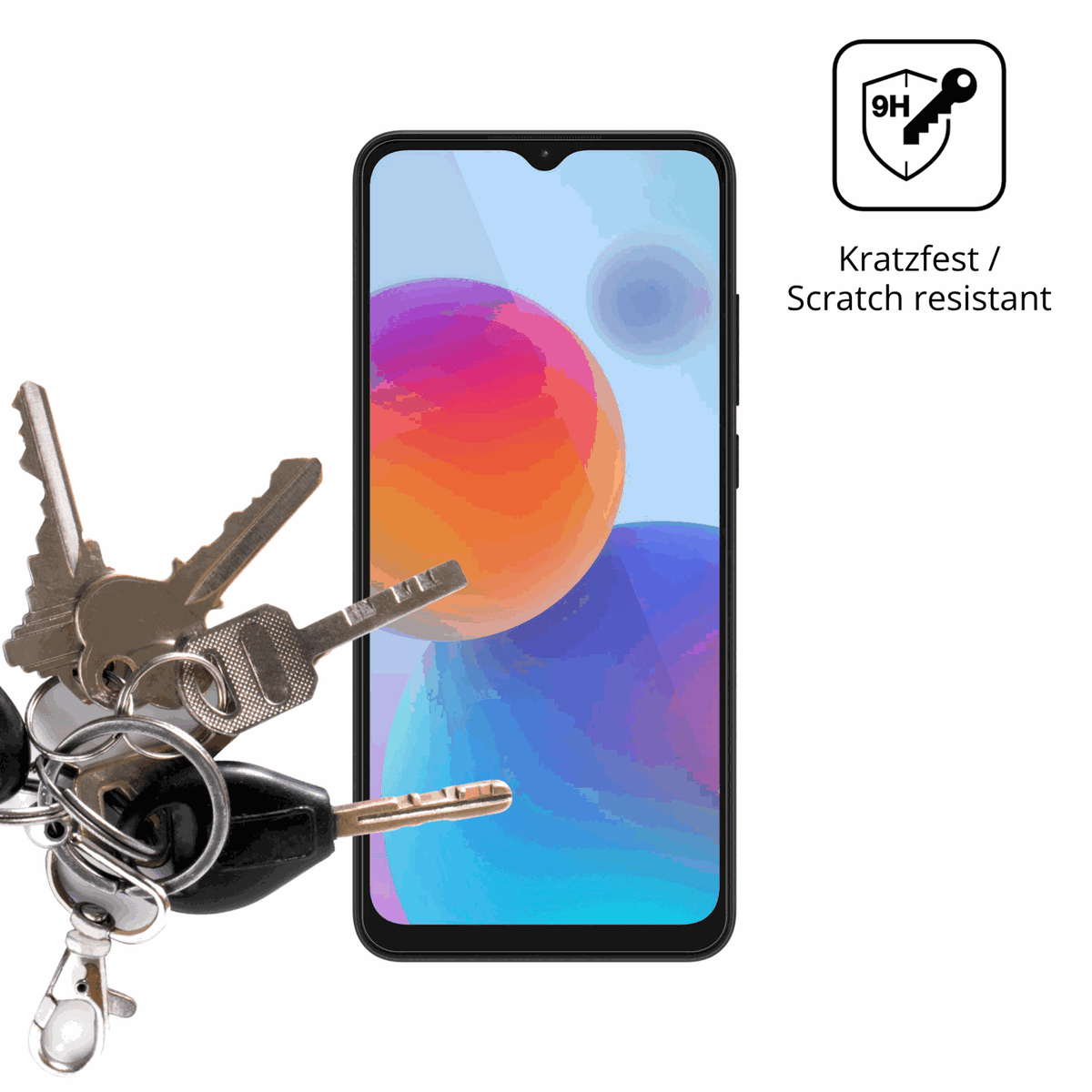 dipos Displayschutz für ZTE Optus X Pro 2 5G, transparente Oberfläche, perfekte Passform auch für die Rundungen