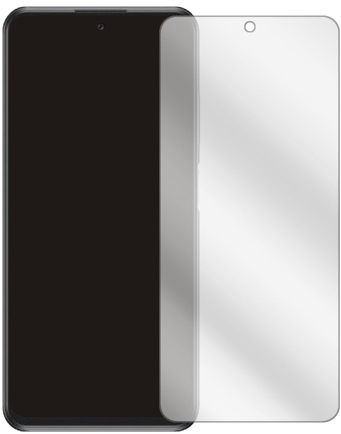 ZTES30 Pro mit aufgebrachter dipos Displayschutzfolie, glasklare Darstellung ohne Einschränkungen